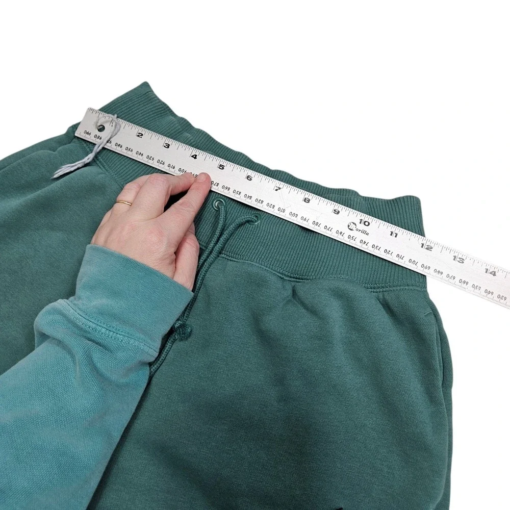 Nike Phoenix Fleece High Waisted Shorts Green Womens XXS Gym‎ Workout Running